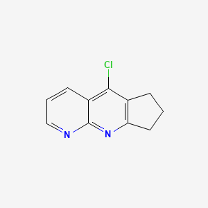 molecular formula C11H9ClN2 B1453988 5-chloro-7,8-dihydro-6H-cyclopenta[b][1,8]naphthyridine CAS No. 267220-21-3