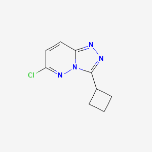 molecular formula C9H9ClN4 B1453993 6-氯-3-环丁基-[1,2,4]三唑并[4,3-B]吡啶嗪 CAS No. 1094292-72-4