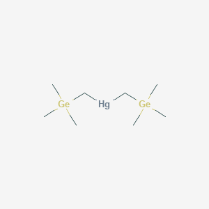 molecular formula C8H22Ge2Hg B14539934 Bis[(trimethylgermyl)methyl]mercury CAS No. 62470-60-4