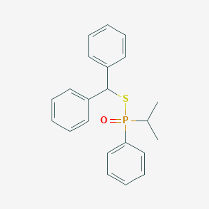 molecular formula C22H23OPS B14539976 S-(Diphenylmethyl) phenyl(propan-2-yl)phosphinothioate CAS No. 62246-63-3