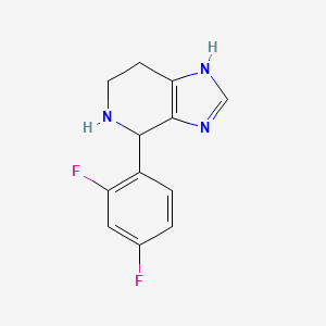 molecular formula C12H11F2N3 B1454001 4-(2,4-二氟苯基)-4,5,6,7-四氢-3H-咪唑并[4,5-c]吡啶 CAS No. 1010902-27-8