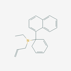 molecular formula C21H23Si B14540013 Ethyl[1-(naphthalen-1-yl)cyclohexa-2,4-dien-1-yl](prop-2-en-1-yl)silyl CAS No. 62381-55-9