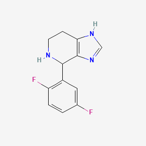 molecular formula C12H11F2N3 B1454004 4-(2,5-二氟苯基)-4,5,6,7-四氢-3H-咪唑并[4,5-c]吡啶 CAS No. 1010898-10-8