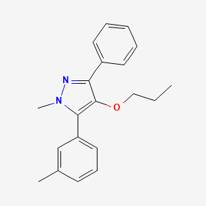 1-Methyl-5-(3-methylphenyl)-3-phenyl-4-propoxy-1H-pyrazole