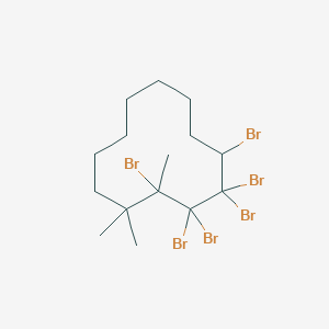 2,3,3,4,4,5-Hexabromo-1,1,2-trimethylcyclododecane