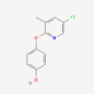 4-[(5-Chloro-3-methylpyridin-2-yl)oxy]phenol