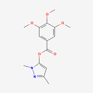 1,3-Dimethyl-1H-pyrazol-5-yl 3,4,5-trimethoxybenzoate