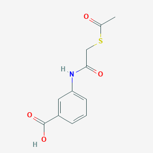 3-[2-(Acetylsulfanyl)acetamido]benzoic acid