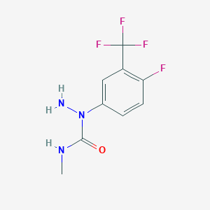 1-[4-Fluoro-3-(trifluoromethyl)phenyl]-N-methylhydrazine-1-carboxamide