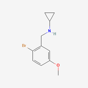 molecular formula C11H14BrNO B1454013 N-(2-bromo-5-methoxybenzyl)cyclopropanamine CAS No. 1094755-37-9