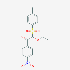 2-Ethoxy-2-(4-methylbenzene-1-sulfonyl)-1-(4-nitrophenyl)ethan-1-one