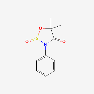 5,5-Dimethyl-3-phenyl-1,2lambda~4~,3-oxathiazolidine-2,4-dione