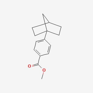 molecular formula C15H18O2 B14540244 Methyl 4-(bicyclo[2.2.1]heptan-1-yl)benzoate CAS No. 62226-73-7