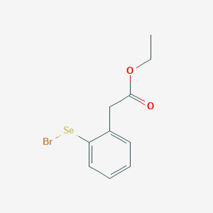 molecular formula C10H11BrO2Se B14540246 Ethyl [2-(bromoselanyl)phenyl]acetate CAS No. 62218-86-4