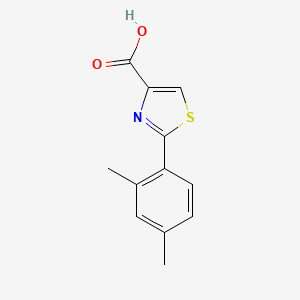 molecular formula C12H11NO2S B1454025 2-(2,4-Dimethylphenyl)-1,3-thiazole-4-carboxylic acid CAS No. 886368-73-6