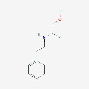 molecular formula C12H19NO B1454029 (1-Methoxypropan-2-yl)(2-phenylethyl)amine CAS No. 1019480-14-8