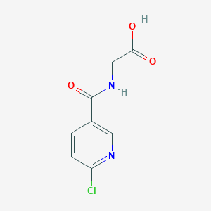 molecular formula C8H7ClN2O3 B1454030 2-[(6-氯吡啶-3-基)甲酰胺基]乙酸 CAS No. 1099143-66-4
