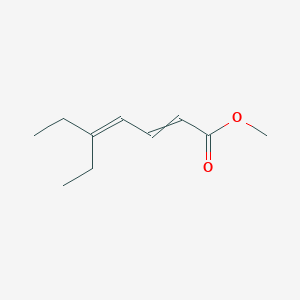 molecular formula C10H16O2 B14540306 Methyl 5-ethylhepta-2,4-dienoate CAS No. 62222-80-4