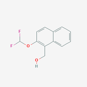 molecular formula C12H10F2O2 B1454033 [2-(Difluoromethoxy)naphthalen-1-yl]methanol CAS No. 834885-12-0