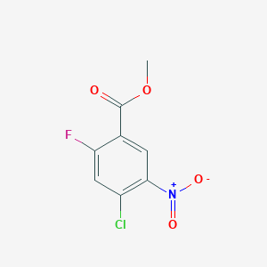 molecular formula C8H5ClFNO4 B1454036 甲基4-氯-2-氟-5-硝基苯甲酸酯 CAS No. 1070893-15-0