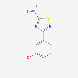 molecular formula C9H9N3OS B1454037 3-(3-Methoxyphenyl)-1,2,4-thiadiazol-5-amine CAS No. 1153133-35-7