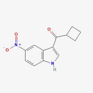 molecular formula C13H12N2O3 B1454056 3-cyclobutanecarbonyl-5-nitro-1H-indole CAS No. 1097117-03-7