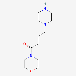 molecular formula C12H23N3O2 B1454057 1-(Morpholin-4-yl)-4-(piperazin-1-yl)butan-1-one CAS No. 1097785-90-4