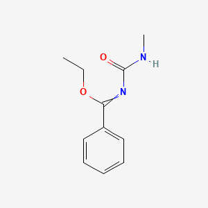 molecular formula C11H14N2O2 B14540584 Ethyl N-(methylcarbamoyl)benzenecarboximidate CAS No. 62220-83-1