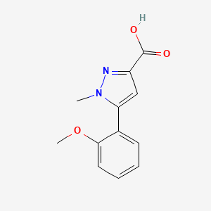 molecular formula C12H12N2O3 B1454066 5-(2-甲氧基苯基)-1-甲基-1H-吡唑-3-羧酸 CAS No. 1239759-74-0