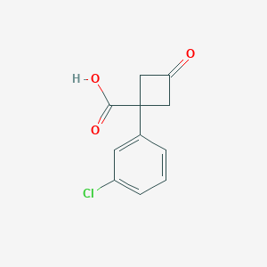 B1454094 1-(3-Chlorophenyl)-3-oxocyclobutane-1-carboxylic acid CAS No. 1339431-13-8