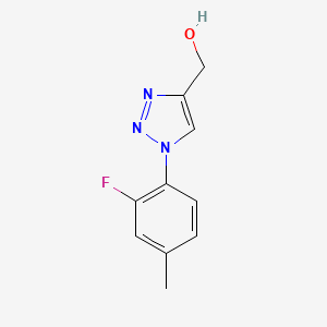 molecular formula C10H10FN3O B1454095 (1-(2-氟-4-甲基苯基)-1H-1,2,3-三唑-4-基)甲醇 CAS No. 1096130-69-6