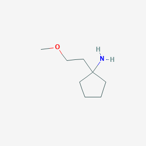 B1454099 1-(2-Methoxyethyl)cyclopentan-1-amine CAS No. 896734-84-2
