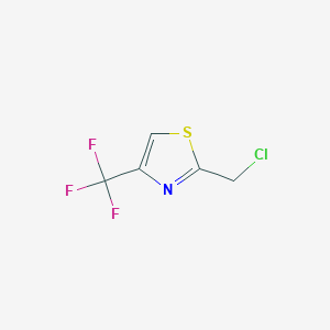 molecular formula C5H3ClF3NS B1454101 2-(氯甲基)-4-(三氟甲基)-1,3-噻唑 CAS No. 1060815-98-6