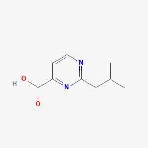 molecular formula C9H12N2O2 B1454112 2-(2-Methylpropyl)pyrimidine-4-carboxylic acid CAS No. 1339379-17-7