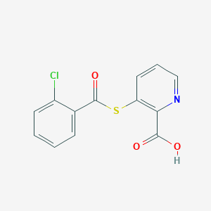 3-[(2-Chlorobenzoyl)sulfanyl]pyridine-2-carboxylic acid