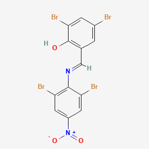 2,4-Dibromo-6-[(2,6-dibromo-4-nitroanilino)methylidene]cyclohexa-2,4-dien-1-one