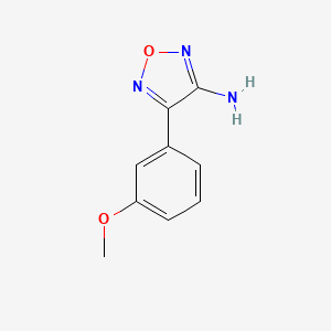 molecular formula C9H9N3O2 B1454118 4-(3-Methoxyphenyl)-1,2,5-oxadiazol-3-amine CAS No. 1249939-19-2