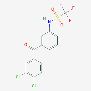 N-[3-(3,4-Dichlorobenzoyl)phenyl]-1,1,1-trifluoromethanesulfonamide