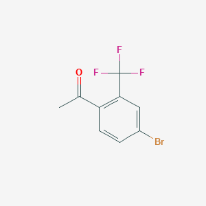 molecular formula C9H6BrF3O B1454119 1-(4-Bromo-2-(trifluoromethyl)phenyl)ethanone CAS No. 1197231-94-9