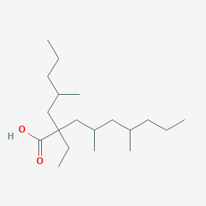 2-Ethyl-4,6-dimethyl-2-(2-methylpentyl)nonanoic acid