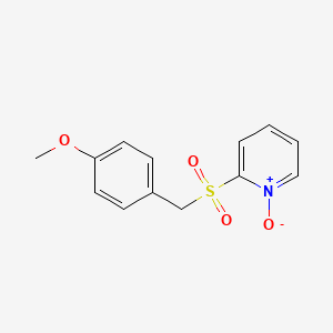 Pyridine, 2-[[(4-methoxyphenyl)methyl]sulfonyl]-, 1-oxide