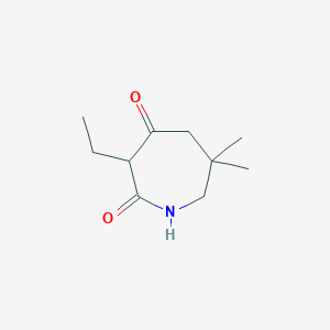 3-Ethyl-6,6-dimethylazepane-2,4-dione