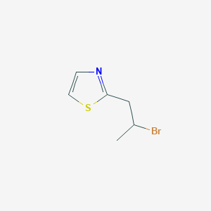 molecular formula C6H8BrNS B1454122 2-(2-Bromopropyl)-1,3-thiazole CAS No. 1339265-99-4