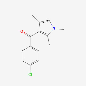 (4-chlorophenyl)(1,2,4-trimethyl-1H-pyrrol-3-yl)methanone