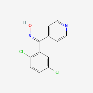 (NE)-N-[(2,5-dichlorophenyl)-pyridin-4-ylmethylidene]hydroxylamine