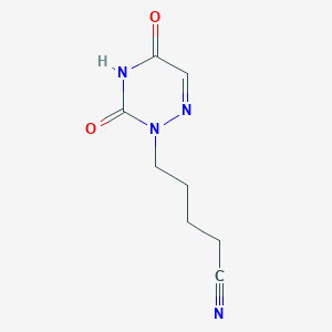 5-(3,5-Dioxo-4,5-dihydro-1,2,4-triazin-2(3H)-yl)pentanenitrile