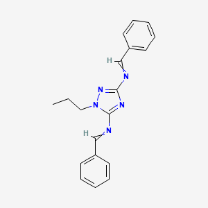 N,N'-(1-Propyl-1H-1,2,4-triazole-3,5-diyl)bis(1-phenylmethanimine)