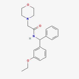 N-[(3-Ethoxyphenyl)(phenyl)methyl]-2-(morpholin-4-yl)acetamide