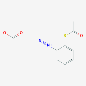 2-(Acetylsulfanyl)benzene-1-diazonium acetate