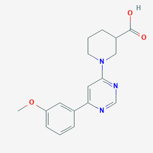 1-[6-(3-Methoxyphenyl)pyrimidin-4-yl]piperidine-3-carboxylic acid